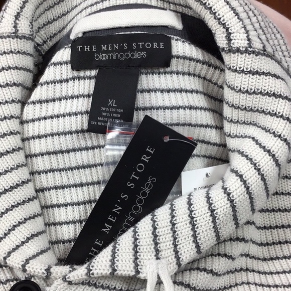 NWT Bloomingdales Nautical Shawl Collar Sweater XL - Picture 6 of 8